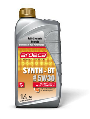 Ardeca SYNTH-BT 5w30 motor oil
