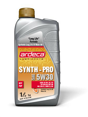 Ardeca SYNTH-PRO 5w30 motor oil